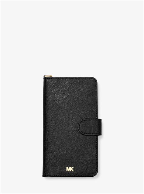 ️Michael Kors Iphone Black Saffiano Phone Case 